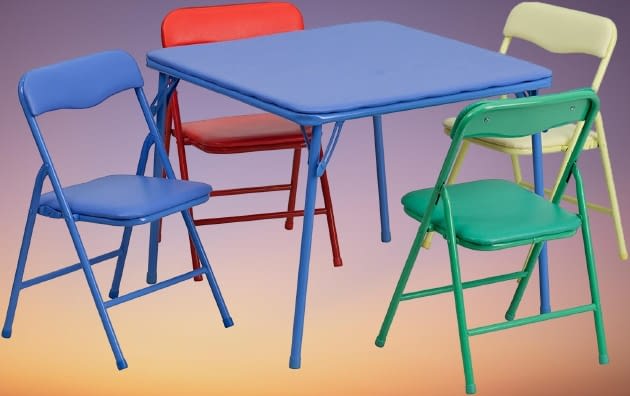 kids fold out table